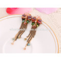 wholesale ethnic dragonfly girls stylish long hanging bohemian earrings